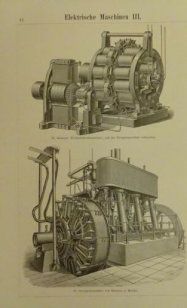 1898 - Elektrische Maschinen III, alter Druck